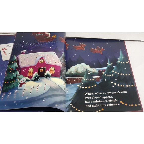 The Night Before Christmas Hardcover Book w/ Santa Letter & Bonus Stickers Gift - Picture 8 of 15